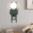 Axyaa Human Wall Light for Bedroom Living Room E27 Bedside Lamp
