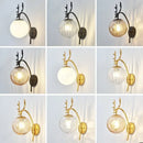 Axyaa LED Glass Spherical Wall Lamp for Home Living Room Bedroom Hallway Lighting