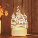 Axyaa 3D Acrylic LED Night Light | Romantic Bedroom Decoration Kids Lamp