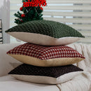 Axyaa Christmas Retro Geometric Pillowcase for Home Decoration