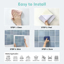 Axyaa 3D Tile Stickers, Waterproof Self-Adhesive Backsplash for Kitchen & Bathroom