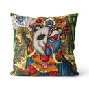 Axyaa Panda Print Cushion Cover - Super Soft Chinese Style Pillowcase - Home Decor Pillow