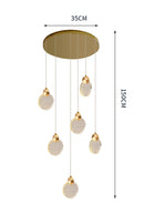 Axyaa Nordic Chandeliers for Dining Room, Hanging Lamps Ceiling Light Fixture