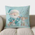 Winter Festive Tree & Gifts Pillow Cover by Axyaa - Sofa Bedroom Car Cushion Cover
