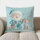 Winter Festive Tree & Gifts Pillow Cover by Axyaa - Sofa Bedroom Car Cushion Cover