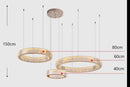 Axyaa Nordic Stair Chandelier Pendant Lights Ceiling Light for Living Room Dining Room
