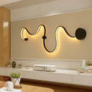 Axyaa Snake Long LED Wall Lamp for Bedroom Living Room, Retro Style Home Interior Lighting