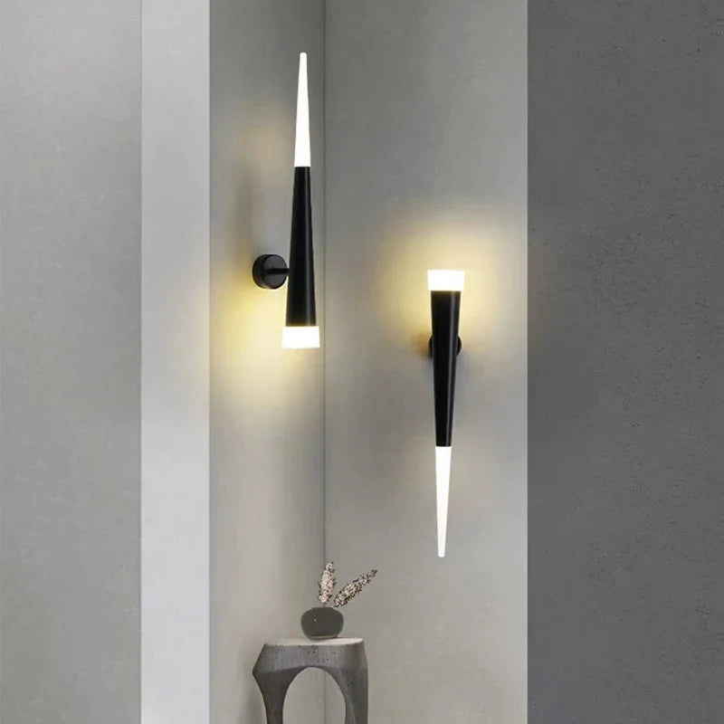 Axya Nordic Acrylic Aluminum Tube Wall Lights - Bedroom, Corridor, Living Room Sconce