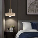 Axyaa Marble Bedside Pendant Lamp: Elegant Dining Room & Bedroom Decorationiece