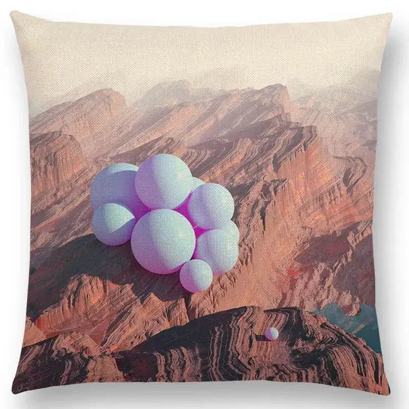 Vivid Axyaa 3D Print Spar Metal Sofa Cushion Cover Suite