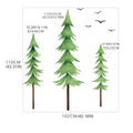 Watercolor Pine Tree Wall Sticker by Axyaa: DIY Peel and Stick Art for Nursery & Kids Room