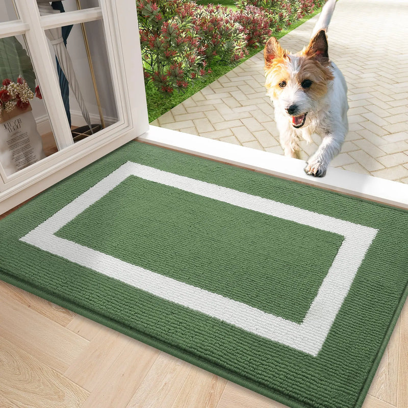 Axyaa Absorbent Welcome Mat: Soft, Non-Slip Floor Carpet