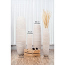 Axyaa 26" Tall Wooden Farmhouse Floor Vase for Fake Plant and Pampas Grass