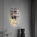 Axyaa Light Luxury Crystal Wall Lamp for Living Room, Bedroom, Study, and Hallway