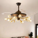 Axyaa Kids Bedroom Ceiling Fan with Remote Control and LED Light