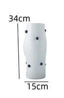 Axyaa Wave Point Resin Vase: Handcrafted Table Flower Ornament & Dried Flower Vessel