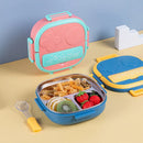 Axyaa Leakproof Children's Lunch Box - Cartoon Design, Portable Bento Box