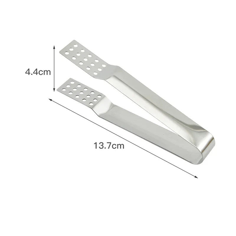 Axyaa Stainless Steel Food Tongs: Smart Serving Tool for BBQ, Bread, Ice, and More