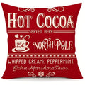 Axyaa Christmas Pillowcase Zipper Closing Sofa Cushion Cover Home Decoration Gift