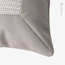 Axyaa Nordic Light Gray Stitching Lumbar Pillow for Winery Restaurant, Hotel, Living Room