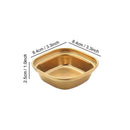 Axyaa Stainless Steel Dipping Sauce Bowls BBQ Vinegar Plates Kitchen Tableware