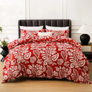 Leaf Plant Duvet Set, Boho Quilt Cover, Home Bedding by Axyaa
