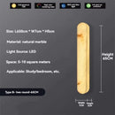 Axyaa Marble Wall Lamp: Designer Natural Copper LED Lighting for Various Rooms