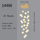 Axyaa Modern LED Stairs Chandelier for Dining Room Living Room Decor Lighting