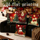 Axyaa Christmas Santa & Snowman Pillow Covers for Sofa, Bedroom, Car