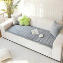 Axyaa Plush Fur Sofa Cushion: Modern Home Decor, Fluffy & Anti-Slip Seat Protection
