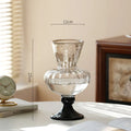 Axyaa Glass Vase: Artistic Flower Vessel for Hydroponic & Dried Flowers