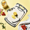 Axyaa Wheat Straw Marble Cutting Board Set - Multifunctional & Hanging Feature