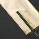 Axyaa Golden Brass Marble Wall Lamp LED 60CM: Neo-Chinese Black Sconce for Living Room