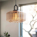 Axyaa Nordic Red Glass Pendant Light for Bedroom Dining Room Chandelier