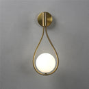 Axyaa Glass Ball Wall Lamp, Nordic Modern Design, LED Decorative Lighting for Living Room