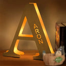 Axyaa Personalized Engraved Name LED Night Light for Couples Baby Kid Room
