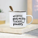 Teacher Enamel Mug by Axyaa - Creative School Water Cup - Perfect Teachers Day Gift