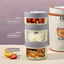 Axyaa Stainless Steel Insulated Lunch Box - Portable & Microwave Safe