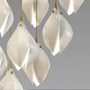 Axyaa White Magnolia Pendant LED Chandelier for Dining, Living Room, Staircase.