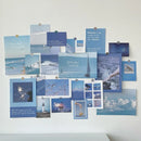 Axyaa Nordic Retro Wall Decor Photo Card Stickers DIY Art Postcard Set