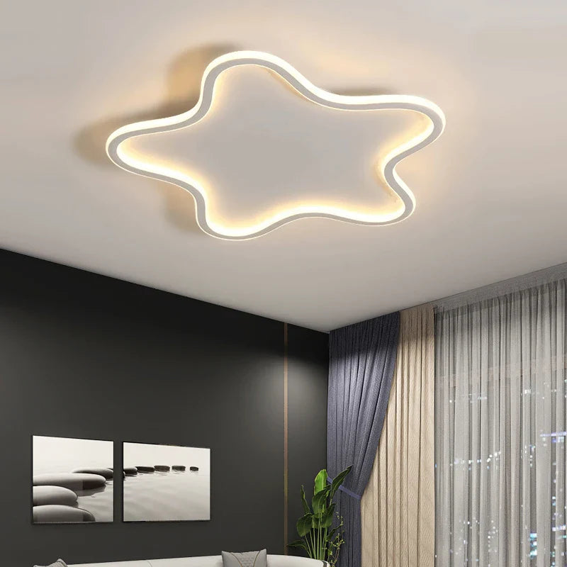 Axyaa Star LED Ceiling Light: Modern Room Decoration Fixture