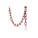 Axyaa Glass Bubble LED Pendant Light: Retro Wabi Sabi Style Necklace Lamp