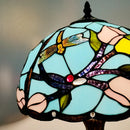 Axyaa Tiffany Style Stained Glass Table Lamp - 12 Inch Alloy Base Lighting