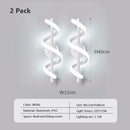 Axyaa Modern LED Wall Lamp White Gold Black Living Room Bedroom Lighting