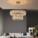 Axyaa Modern Minimalist Crystal Chandelier for Luxurious Living Room, Bedroom, and Dining Room