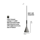 Axyaa Cement Concrete Pendant Lights Nordic Modern Led E27 Bar Living Room Kitchen Industrial Lamp