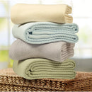 Axyaa Queen Size Luxury Cotton Blanket | Soft All-Season Herringbone Breathable Blanket