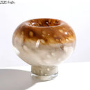 Axyaa Glass High Footed Vase for Artistic Flower Arrangements