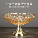 Axyaa Crystal Glass Double Layered Snack & Fruit Tray