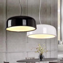 Axyaa Modern LED Metal Pendant Lights Black White Chandeliers for Home Restaurant